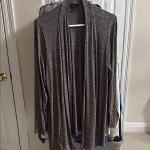 J Jill Women's Gray Cardigan Sweater